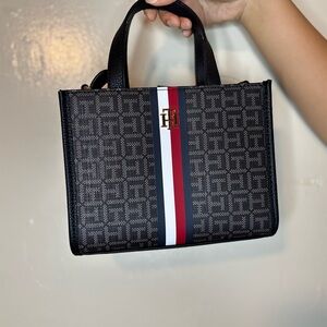 Tommy Hilfiger Black and Red Bag